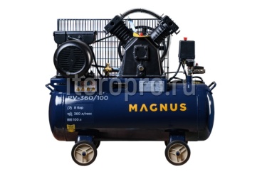 Компрессор воздушный Magnus KV-360/100 новый фильтр(8атм.,2,3кВт, 220В,Ф65)