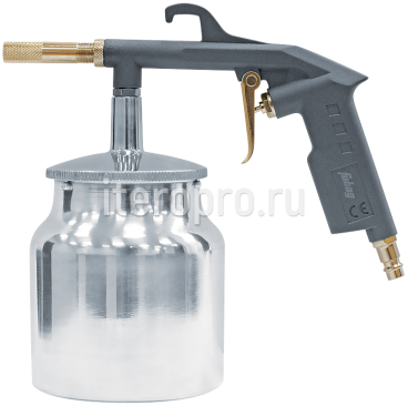 Пневмопистолет пескоструйный с бачком (142 л/мин 3.5 бар 0.75 л) цветн.коробка