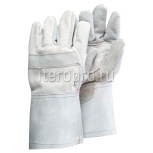 Перчатки пескоструйщика, кожа, хлопок подкладка, длина 350 мм 
