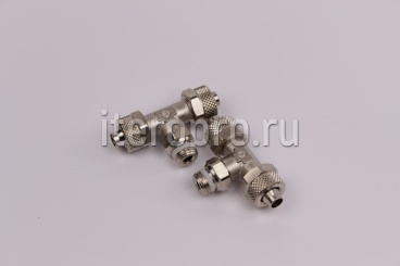 1431 8/6-1/8 Фитинг накидн.гайка тройник